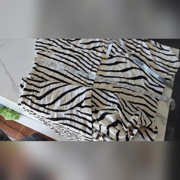 NWT Zebra Print Kaftan Dress Oversized Maxi Resort Streetwear X - Picture 6 of 8